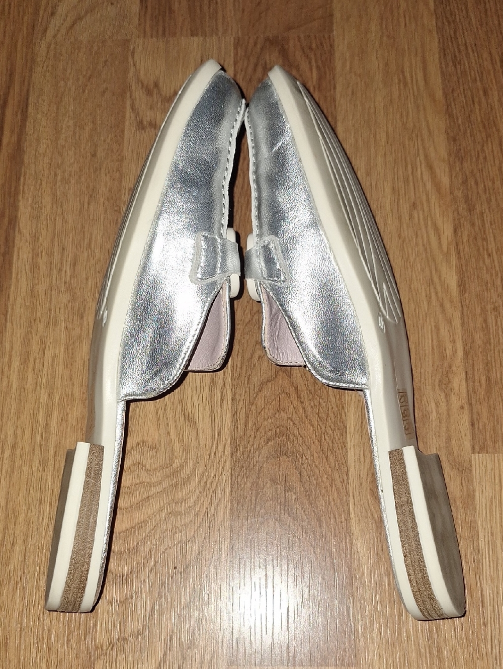 NEW THE FLEXX women's guia mule in silver Sz EU 41 - Picture 5 of 7